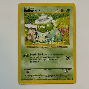 Bulbasaur Shadowless & Surskit Pokémon Cards